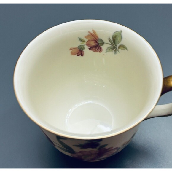 Vintage Demitasse Cup Continental Ivory Germany Pink Roses Gold Trim Off-white - Picture 6 of 10